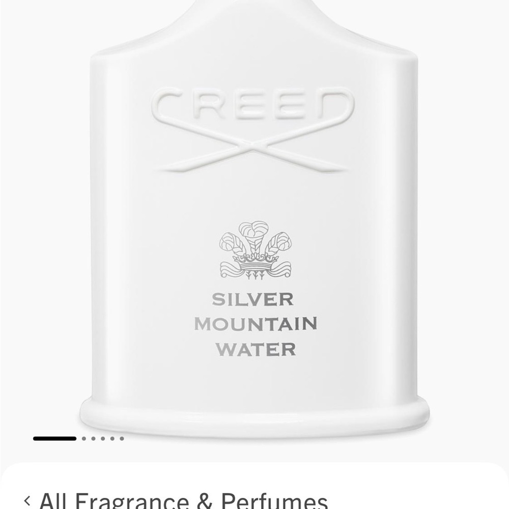 Creed White and Silver Fragrance Bottle